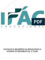 Estagio e Residencia Pedagogica Ensino Fundamental 1 Fase