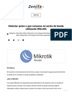 Detectar Quien o Que Consume Mi Ancho de Banda Utilizando Mikrotik - Zenitx Informática