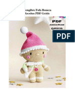 Homem de Gengibre Fofa Boneca Amigurumi Receitas PDF Gratis