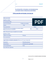 Formulario Evaluacion Integral de Salud - Anexo II