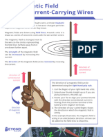 Magnetic Field around Current-Carrying Wires Display Poster A4