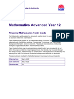 Mathematics Advanced Year 12 Topic Guide Financial Mathematics