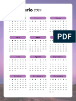 Agenda Calendario Anual Minimalista Rosa