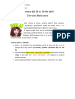 Semana Del 26 Al 30 de Abril 2021 Ciencias Naturales Burbuja 1