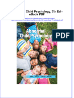 Full Download Book Abnormal Child Psychology 7Th Ed PDF