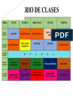 Horario de Clases 4 A