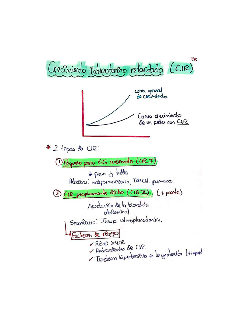 Crecimiento Intrauterino Retardado Cir | PDF
