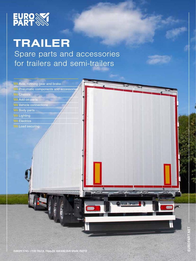 Trailer Spare Parts Catalogue 2023 | PDF | Brake | Trailer (Vehicle)