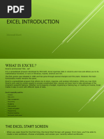 Excel Introduction