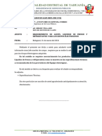Informe #12-2024 - Requerimiento de Filtro de Aceite y Filtro de Combustible