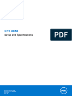 Xps 8930 Setup and Specification en Us