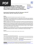 Abdi Et Al 2023 Operative Treatment of Tarlov Cysts Outcomes and ...