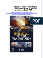 Full Download Book Global Practices On Road Traffic Signal Control Fixed Time Control at Isolated Intersections PDF