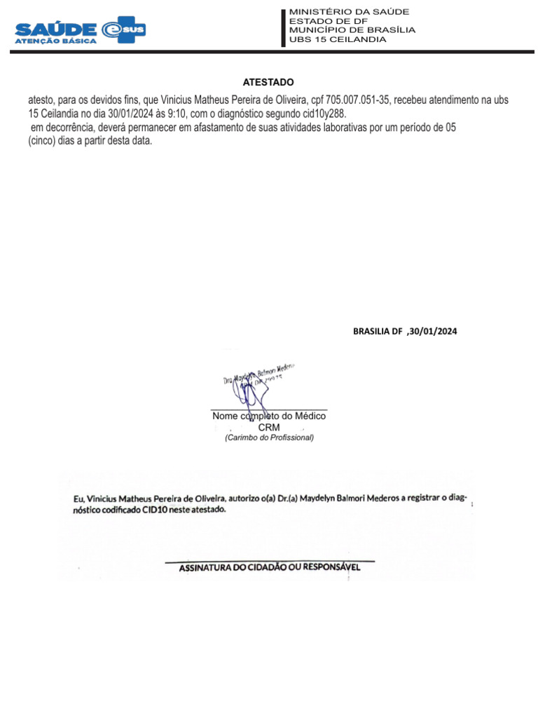 Atestado de df pdf