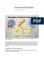 Carbon Compounds and Examples