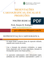 Representações Cartográficas, Escalas E Projeções: Noções Básicas