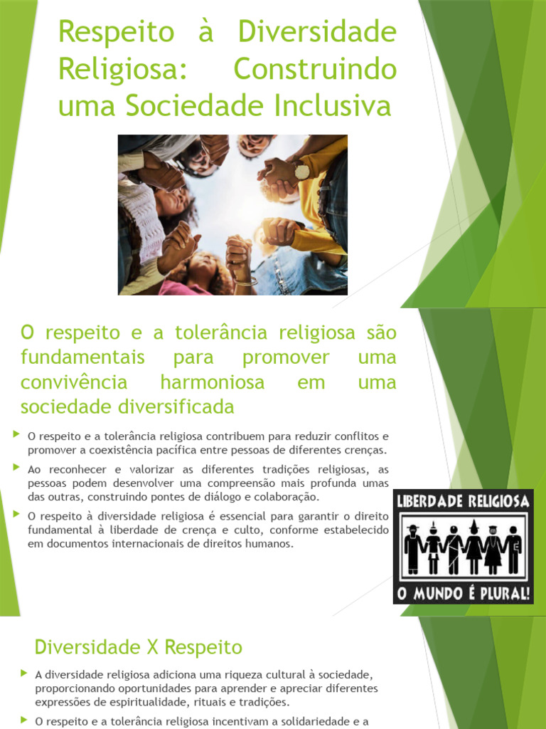 Respeito à Diversidade Religiosa e Inclusão | PDF