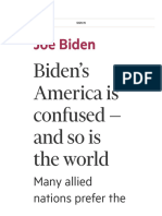 Biden's America Is Confused - and So Is The World
