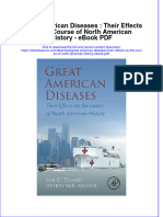 Full download book Great American Diseases Their Effects On The Course Of North American History Pdf pdf