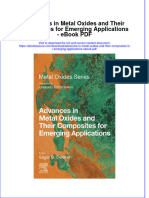 Full download book Advances In Metal Oxides And Their Composites For Emerging Applications Pdf pdf