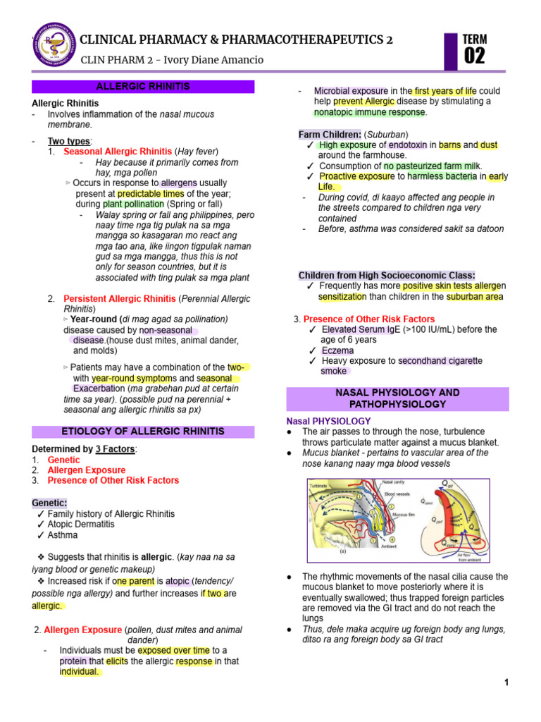 Understanding Allergic Rhinitis | PDF | Allergy | Allergen