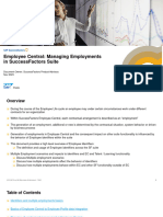Employee Central Managing Employments in SuccessFactors Suite
