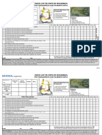 CHEK LIST CINTO DE SEGURANÇA - Mensal