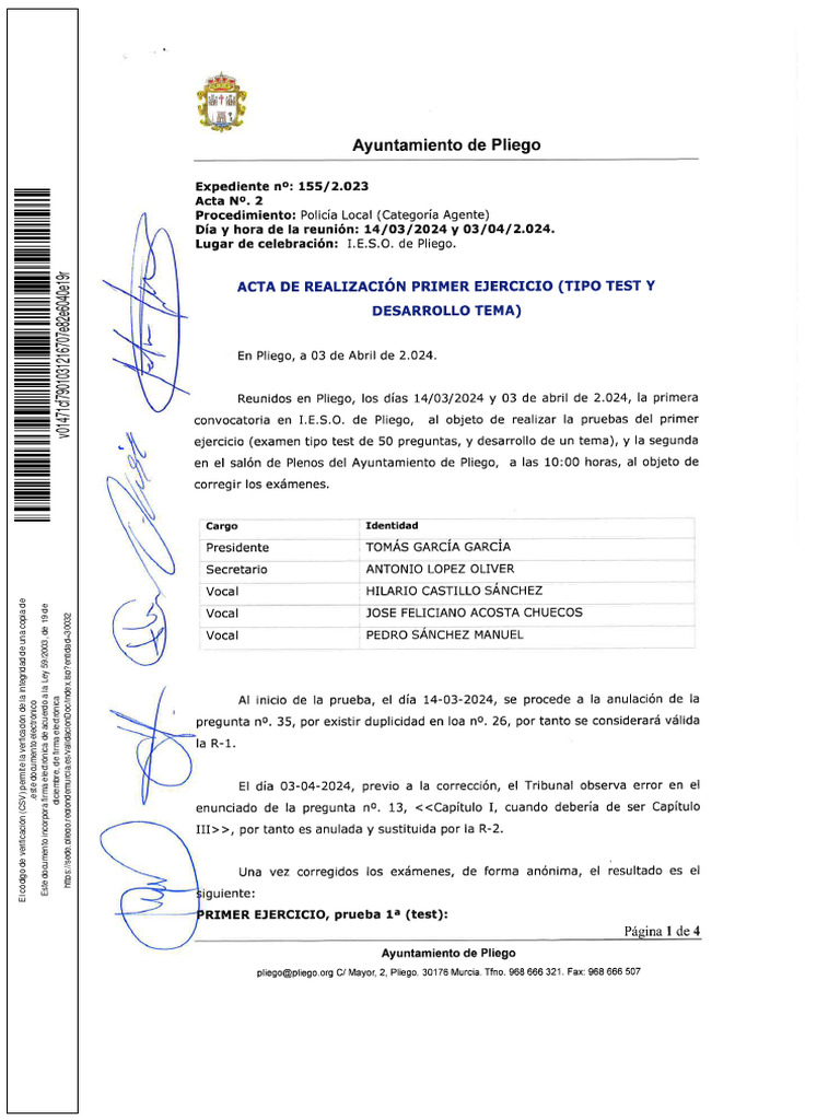 ACTA-N-.-2-TIPO-TEST-POLICIA-PLIEGO_2024.04.03-firmada_217687 | PDF ...