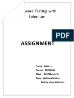 Software Testing With Selenium