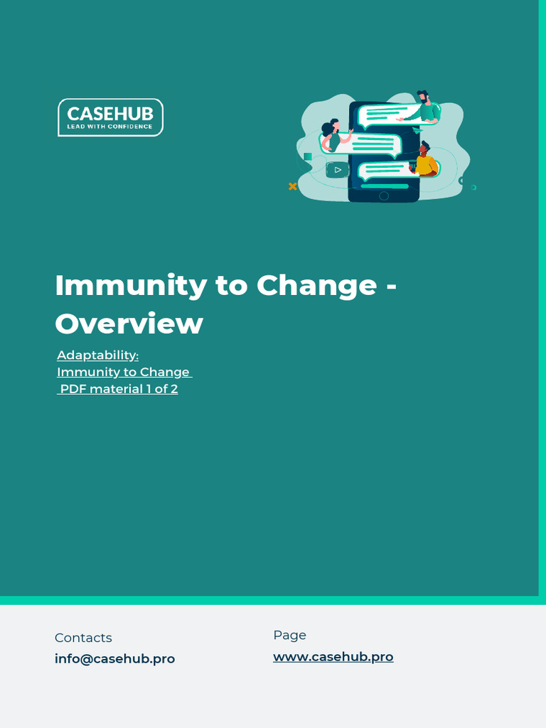 Immunity To Change Overview | Download Free PDF | Social Psychology ...