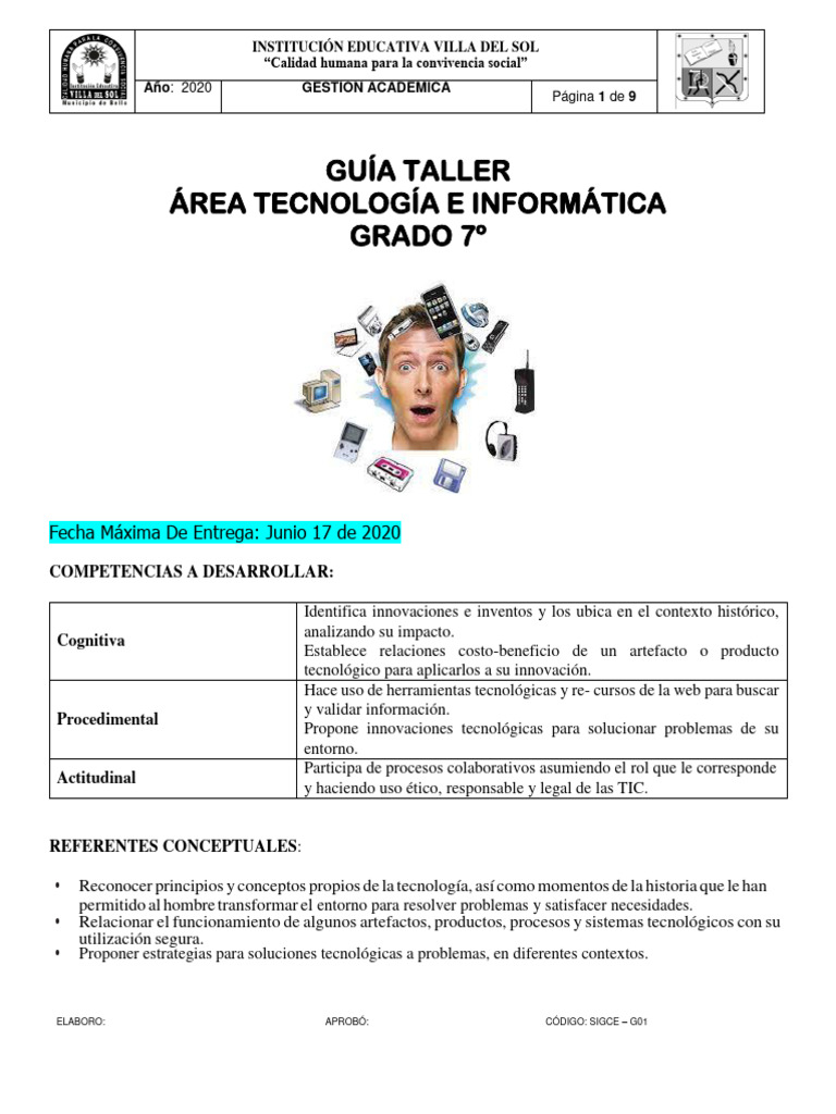 Guia Nº2 Séptimo Tecnologia | PDF | Red mundial | Internet y web