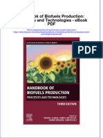 Full Download Book Handbook of Biofuels Production Processes and Technologies PDF
