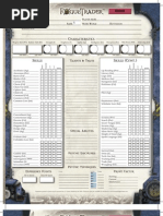 Rogue Trader Character Sheet Official Editable