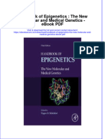 Full Download Book Handbook of Epigenetics The New Molecular and Medical Genetics PDF