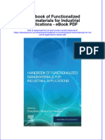 Full download book Handbook Of Functionalized Nanomaterials For Industrial Applications Pdf pdf