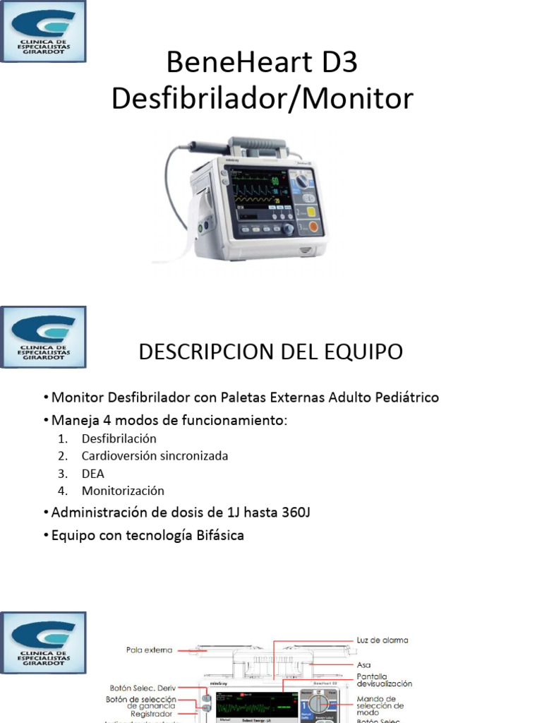 BeneHeart D3 Desfibrilador | PDF | Cardiología | Electrofisiología cardíaca