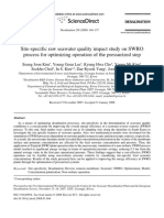 2009, Joon, Site-Specific Raw Seawater Quality Impact Study On SWRO Process For Optimizing Operation of The Pressurized Step