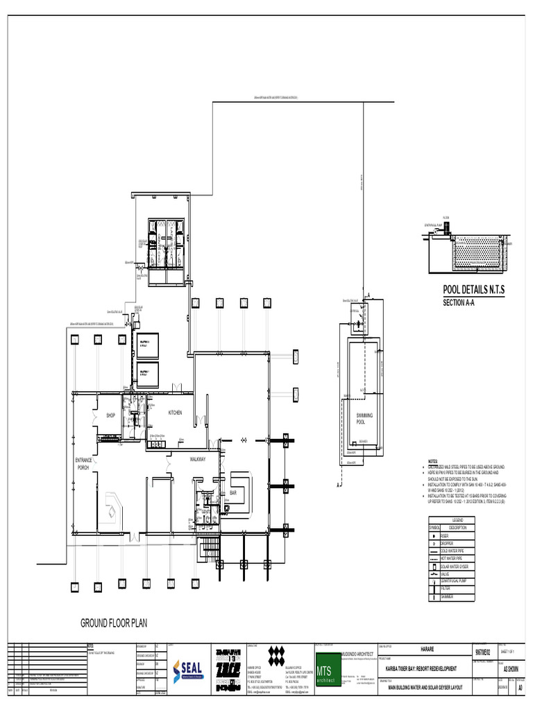 Water and Solar Geyser Layout Plan | PDF | Chemical Engineering ...