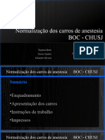 Normalização Dos Carros de Anestesia - Apresentação