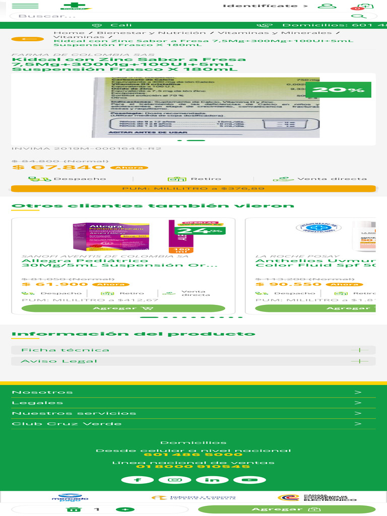 Kidcal Con Zinc Sabor A Fresa 7,5Mg+300Mg+100UI+5 2 PDF