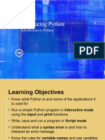 Lesson 1 Introducing Python