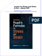 Full Download Book Roarks Formulas For Stress and Strain 9Th Ed PDF