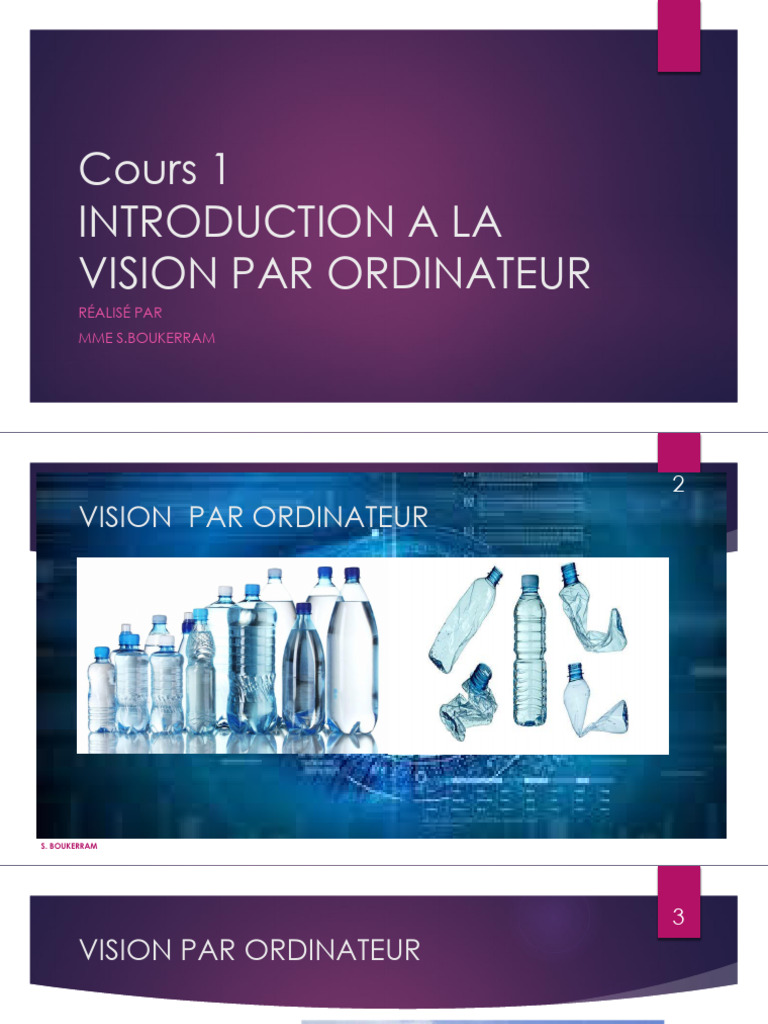 Introduction à la vision par ordinateur | PDF | Vision par ordinateur ...