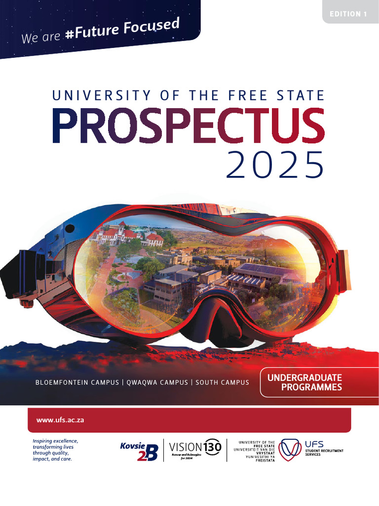 Ufs Undergrad Prospectus 2025 Future Focused PDF Literacy