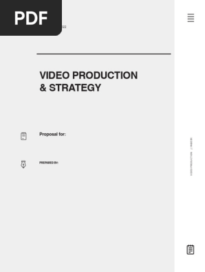 Video Production Proposal Template