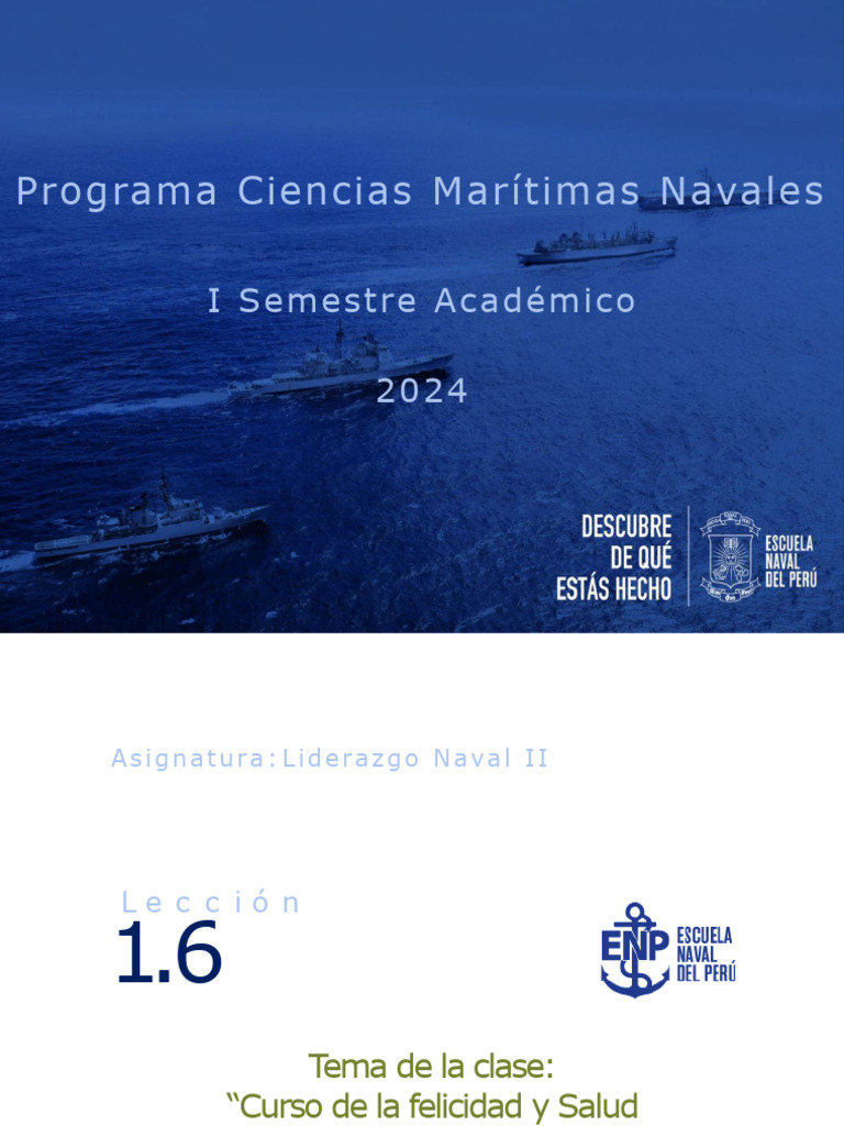 Curso de Felicidad y Liderazgo Naval | PDF | Liderazgo | Felicidad