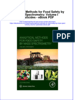 Full Download Book Analytical Methods For Food Safety by Mass Spectrometry Volume I Pesticides PDF