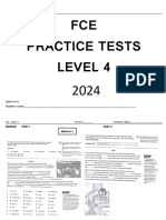 2024 Mocks Level 4 Fce 1 To 6 - Answer Sheets
