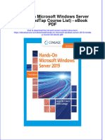 Full Download Book Hands On Microsoft Windows Server 2019 Mindtap Course List PDF