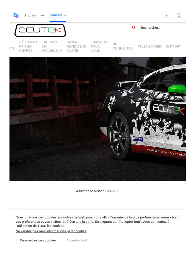 ECUTEK Nissan GT-R R35 | PDF | Cookie (informatique) | Injection (moteur)